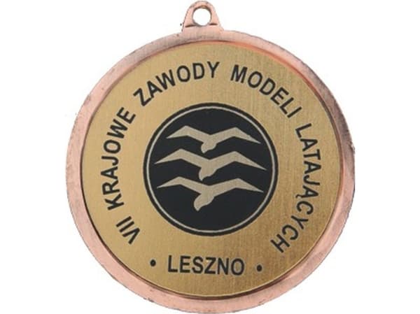 Victoria Sport Bronze medal with a space for the 25 mm emblem - a steel medal engraved on the laminate