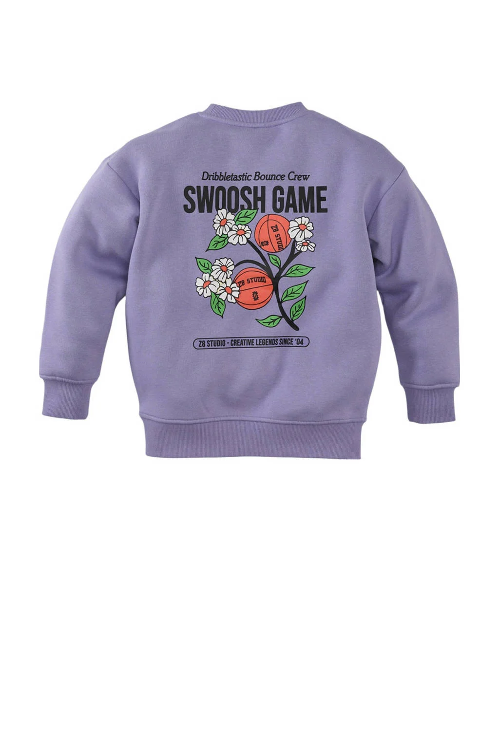 Z8 kids sweater Neyo met backprint lila