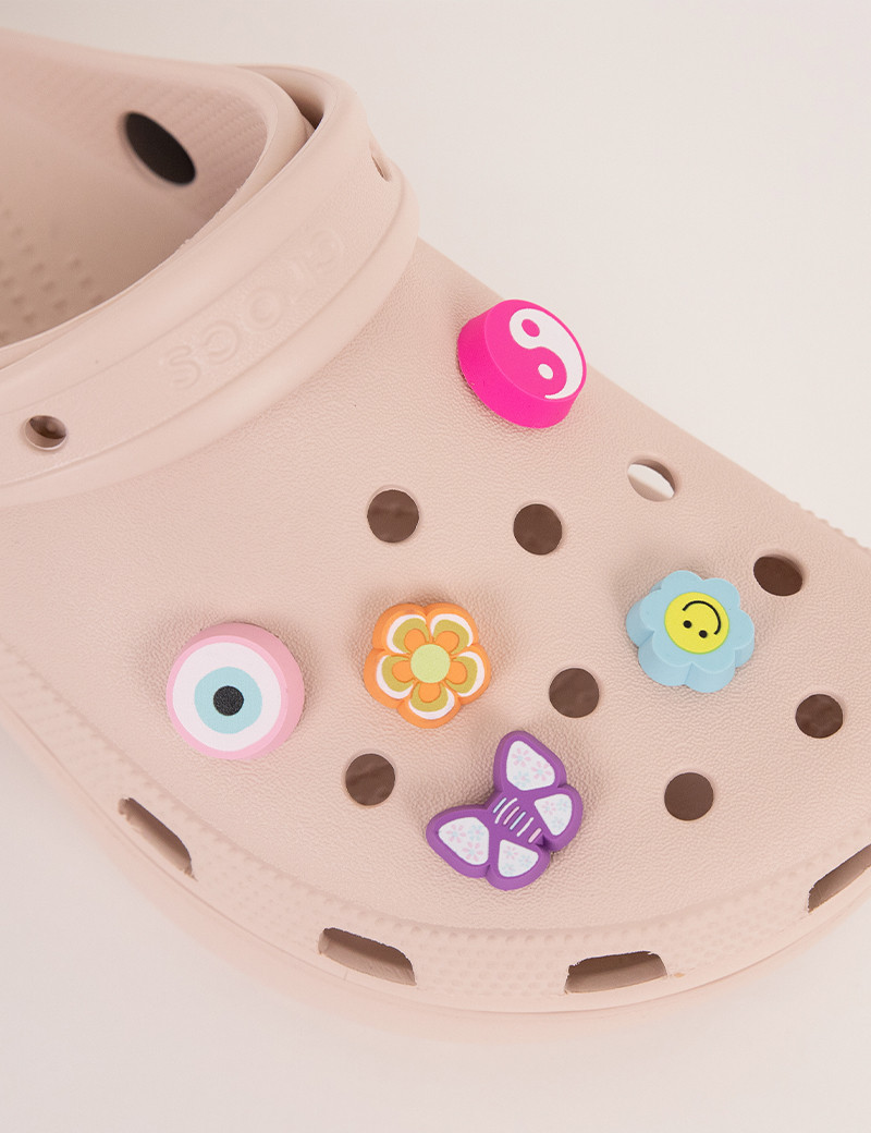 CROCS PACK DE 5 JIBBITZ NOSTALGIA GIRLY ERASER
