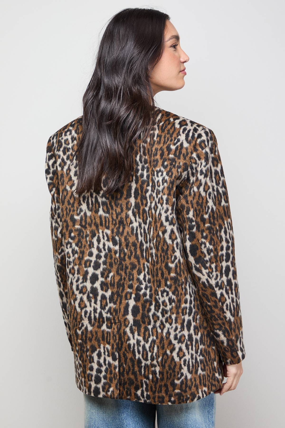 Oasis Manteau Blazer sans Col