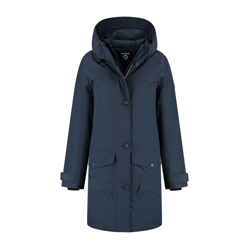 Travelin Ester - Jas - Blauw - 3XL