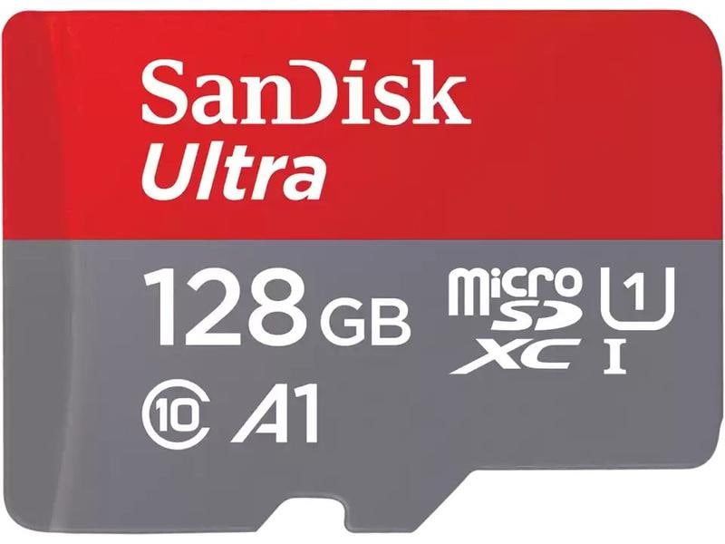 SanDisk microSDXC-Karte Ultra 128 GB Zuverlässige und schnelle Speicherkarte für die Aufnahme von HD-Videos