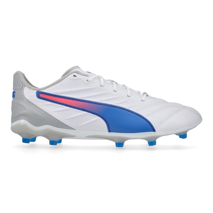 PUMA King Pro FG/AG Formula - Blanc/Bleu/Flat Light Gray