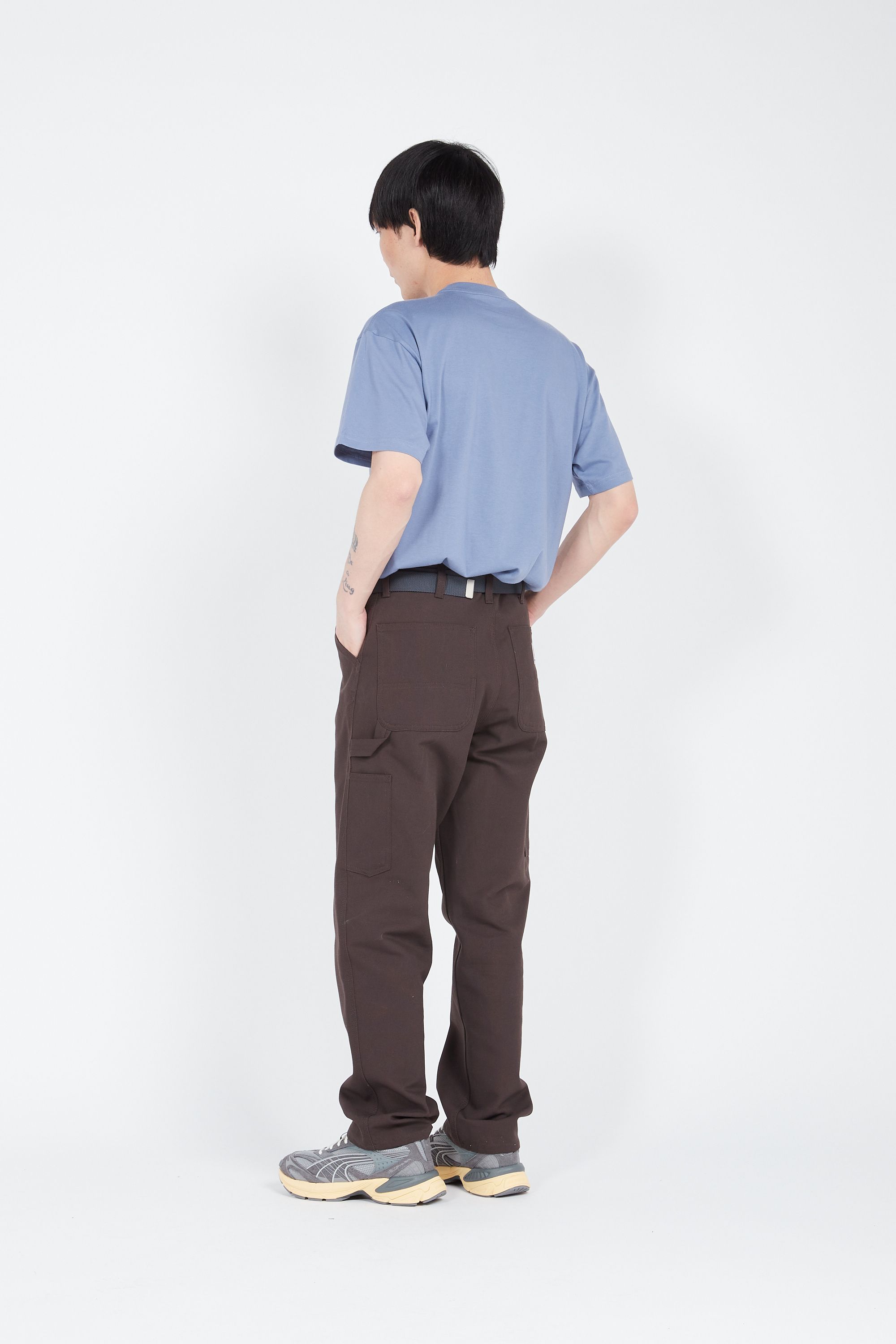 CARHARTT WIP Pantalon Single Knee Marron