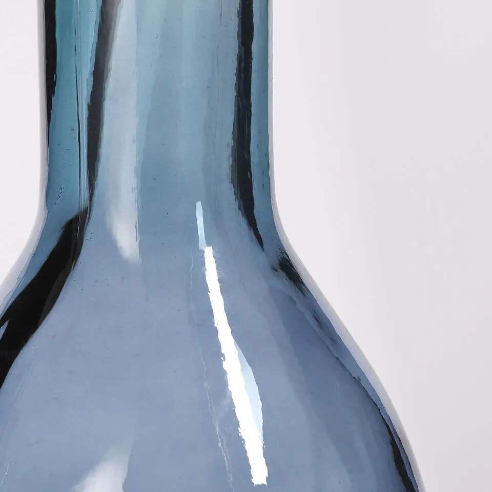 Mica Decorations Rioja Decoratieve Fles H100 x Ø21 cm Lichtblauw