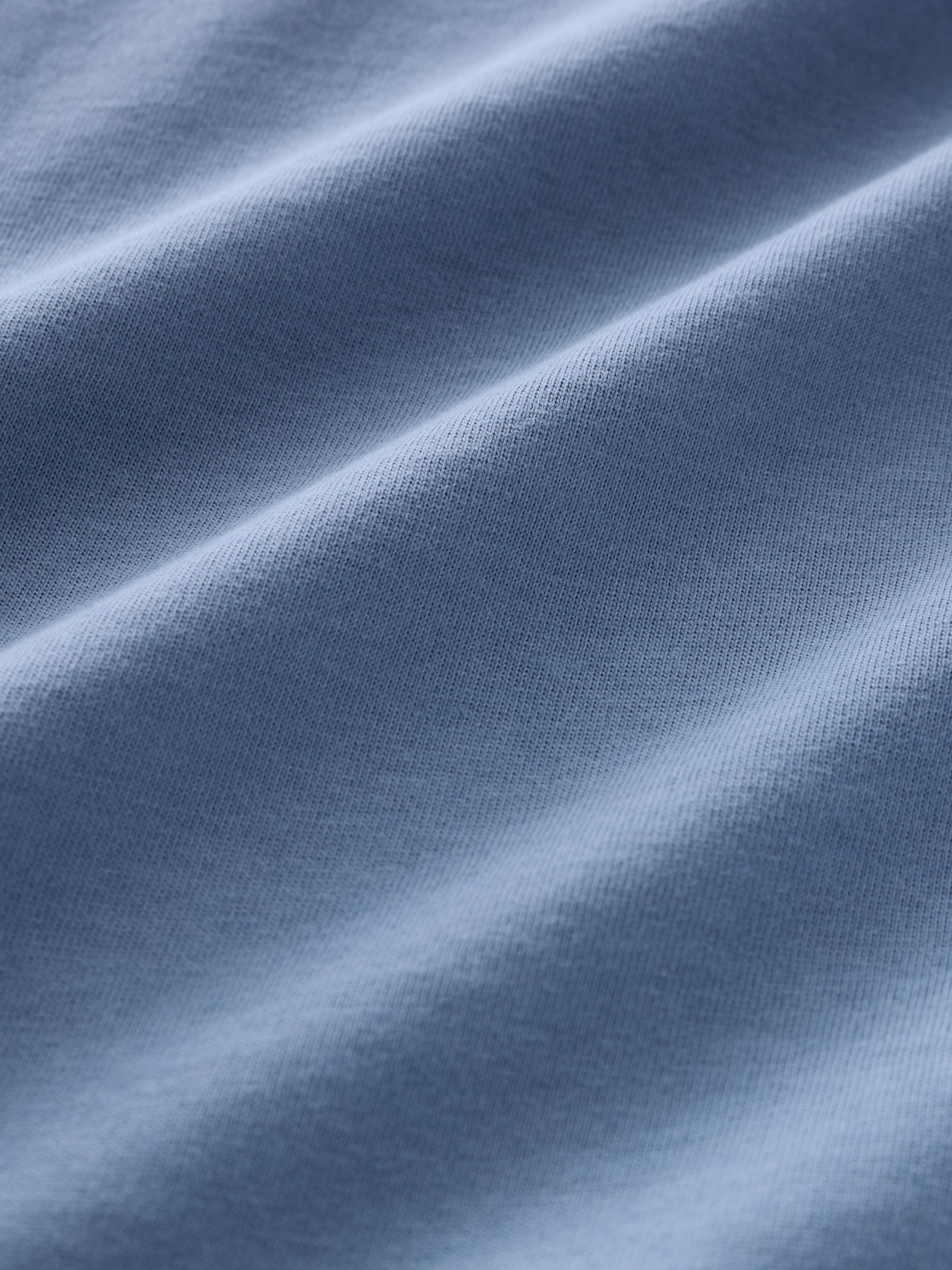 Blauw - Normale Pasvorm - Essential katoenen T-shirts verpakking van 6