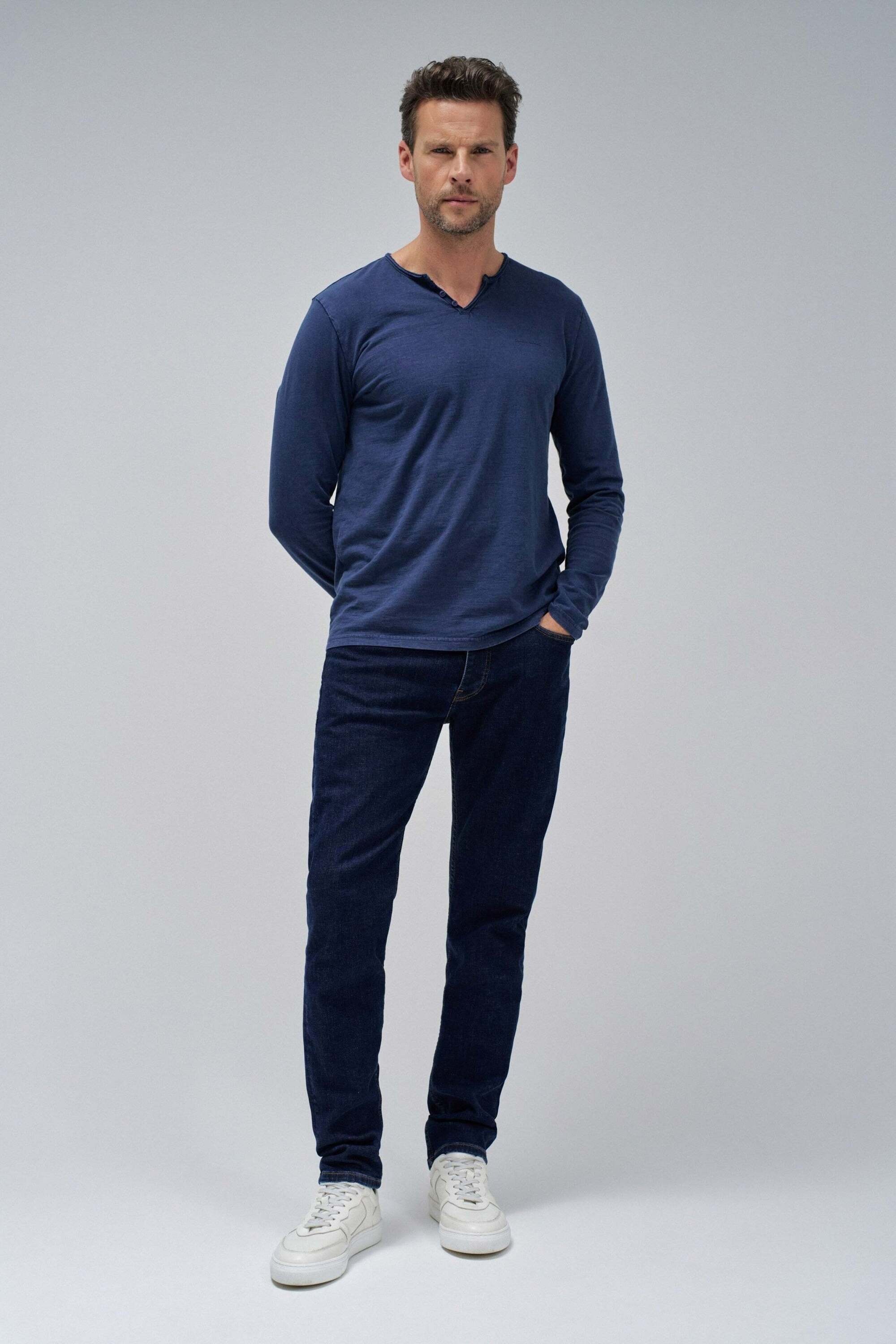 Salsa Langarmshirt »Salsa Jeans Langarmshirt Jersey Longsleeve Serafino«