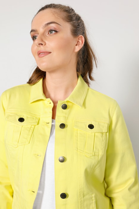 Jeansjacke, Straight Fit, Colordenim, Hemdkragen, Langarm