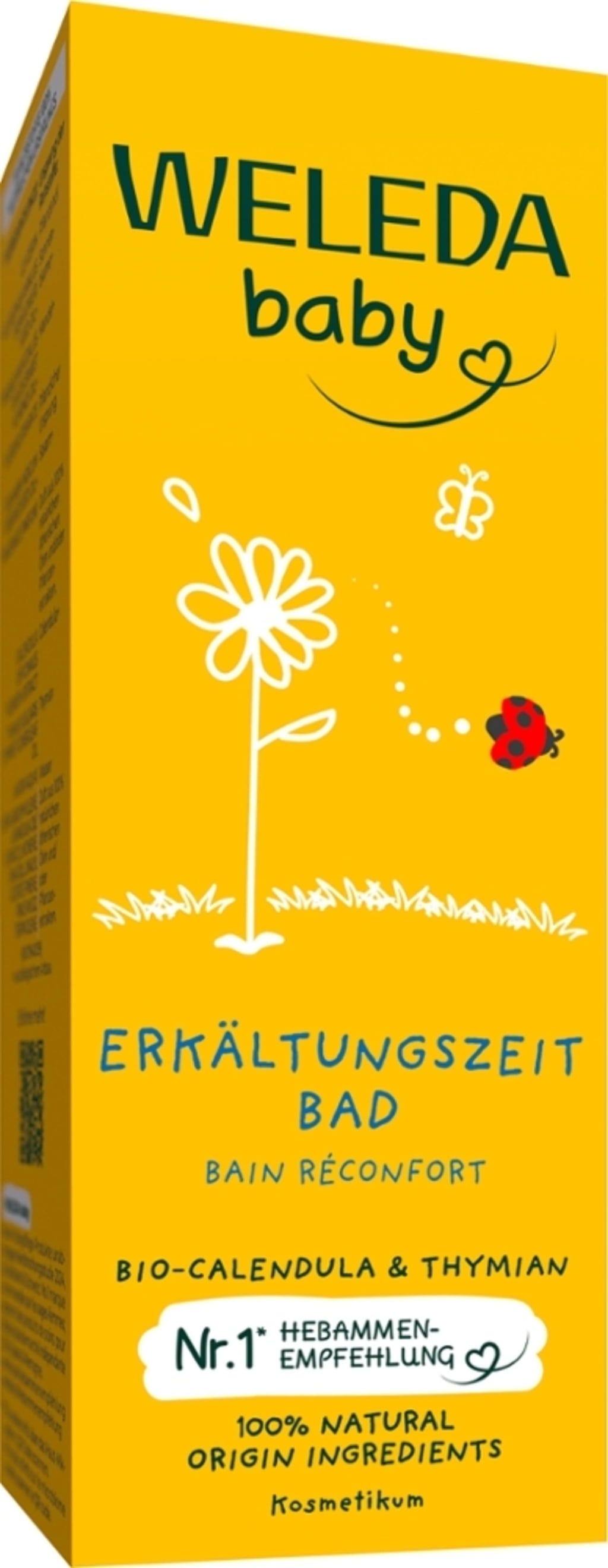Weleda  baby Erkältungszeit Bad Bio-Calendula & Thymian, 75 ml
