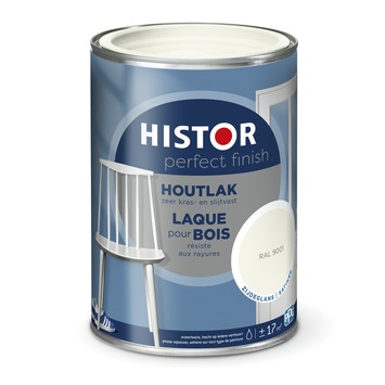 Histor Perfect Finish houtlak zijdeglans RAL 9001 wit 1,25 liter