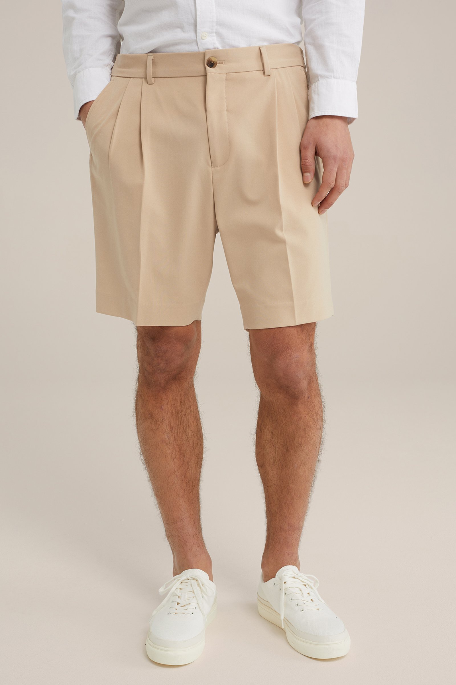 slim fit short Fundamentals Beige