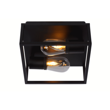 Lucide badkamer plafonnière Carlyn IP54 zwart