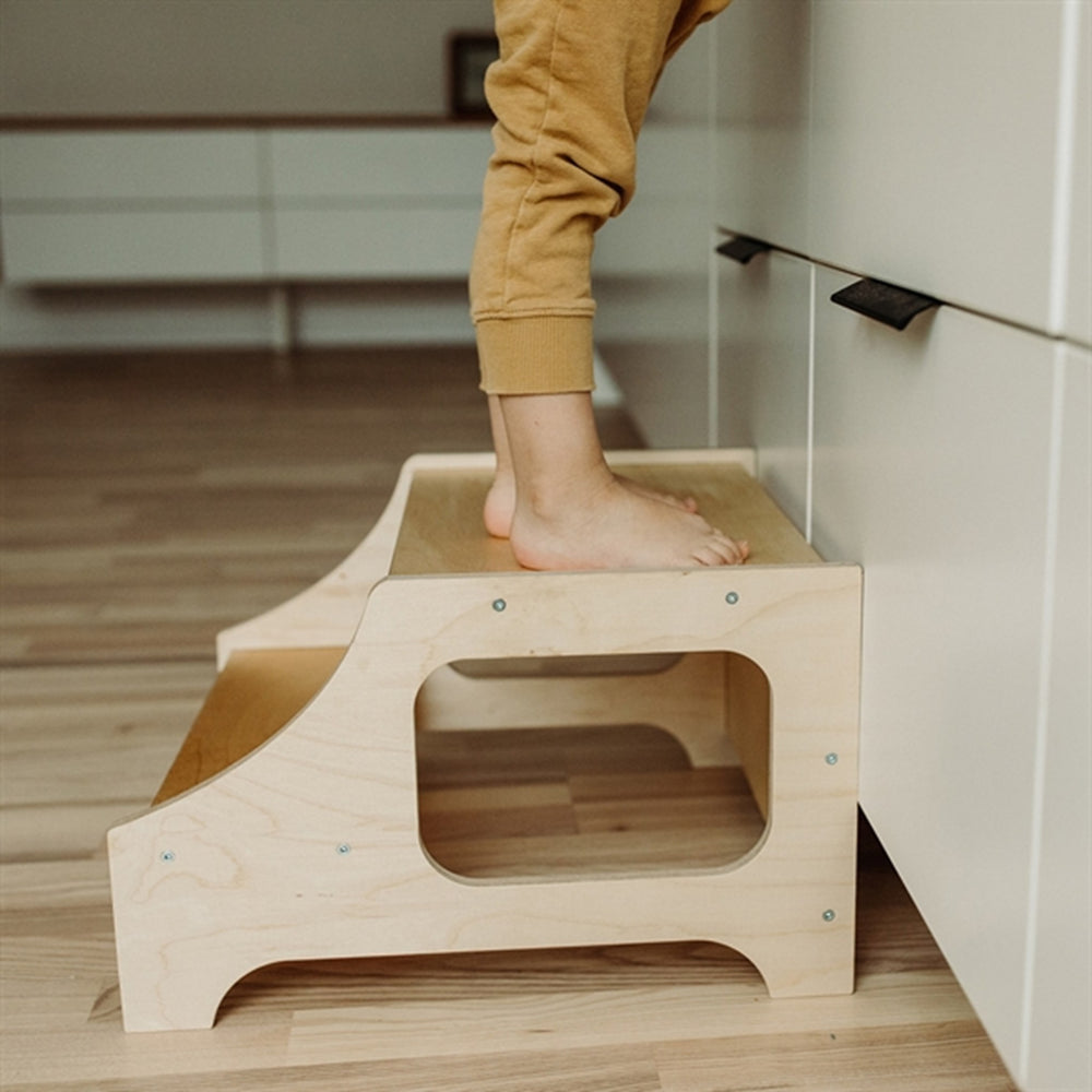 Step Stool Natural - Duck Woodworks → Luksusbaby.dk