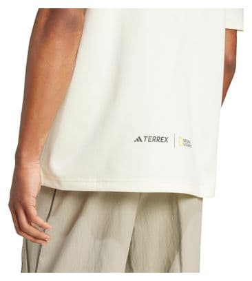 T-shirt manches courtes adidas Terrex National Geographic Beige Unisexe
