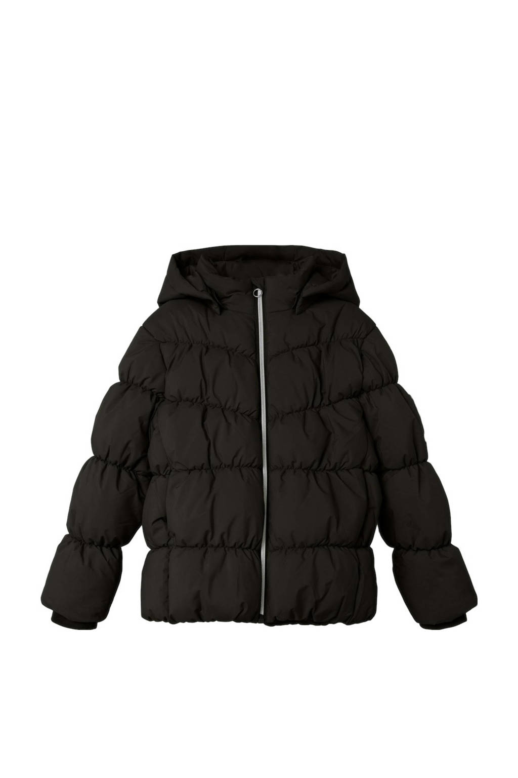 NAME IT gewatteerde winterjas NKFMORNING zwart