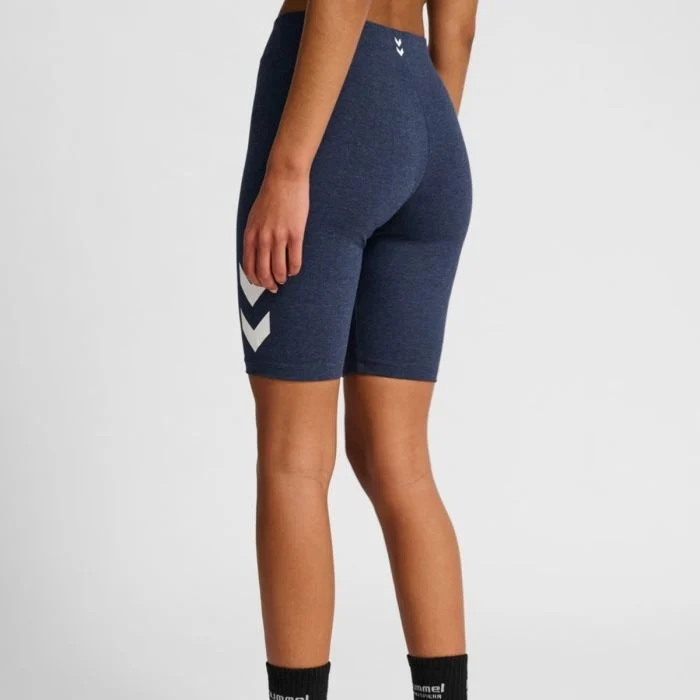 Hummel Dame Korte tights Pulse Logo MW Short Tight Blå