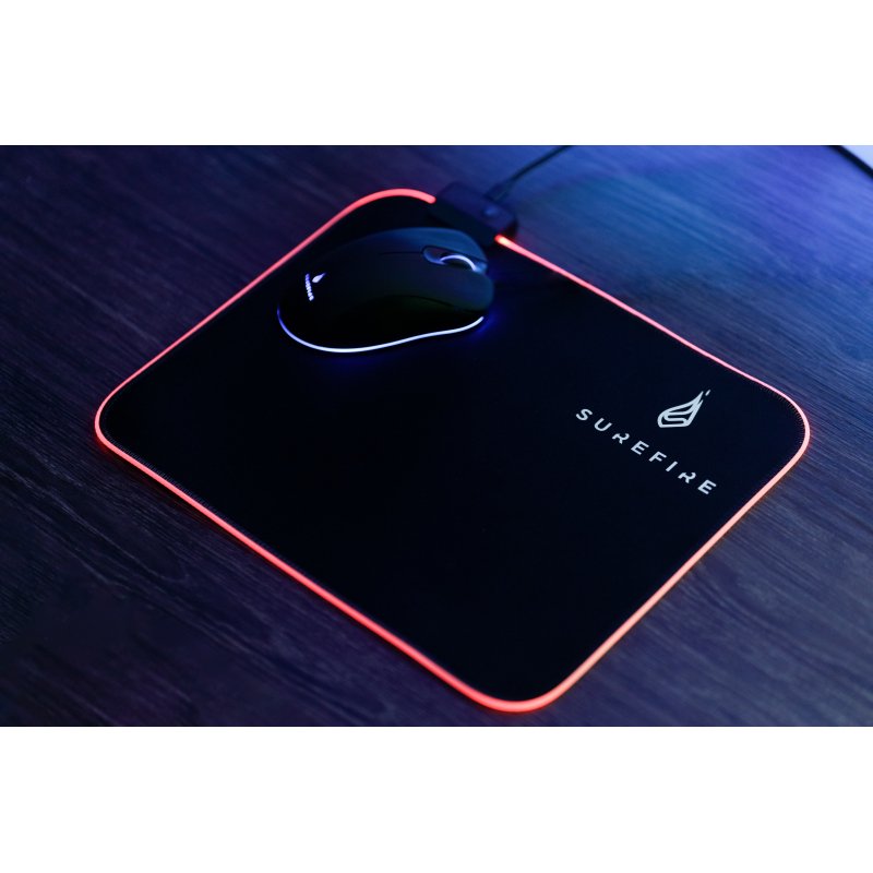 SureFire Silent Flight RGB-320 Tapis de souris de jeu Noir