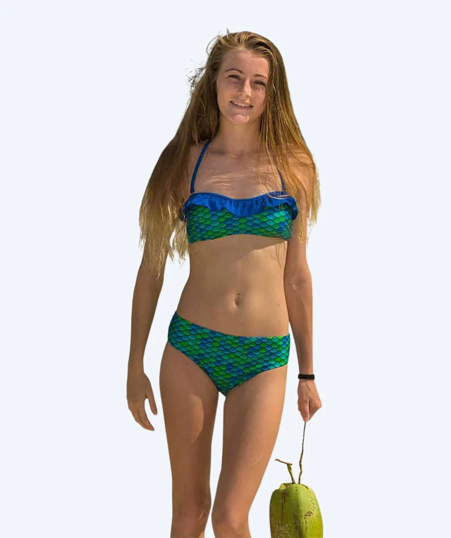 Fin Fun bikini underdel til piger - Aussie Green