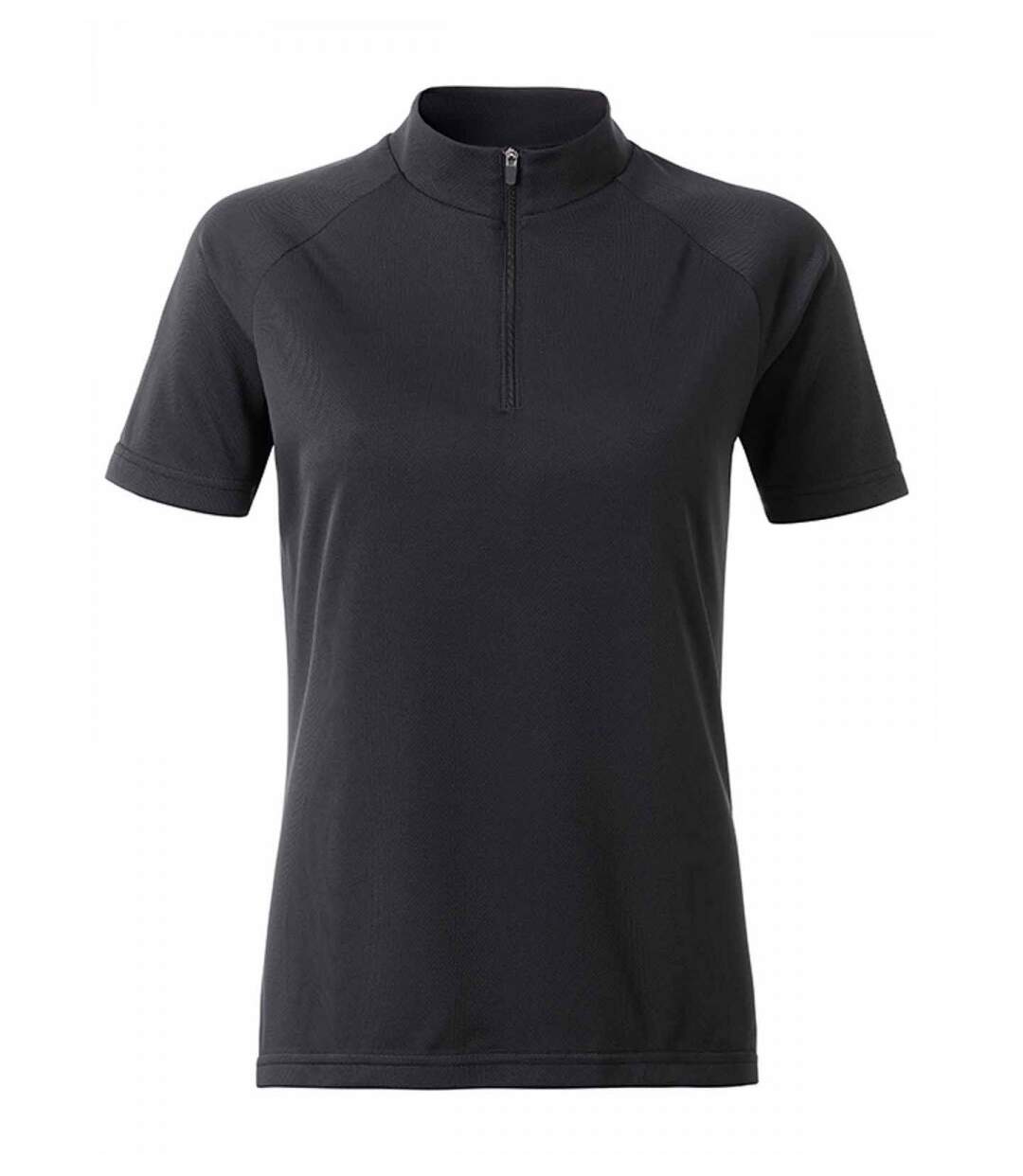 maillot cycliste zippé - FEMME - JN511 - noir