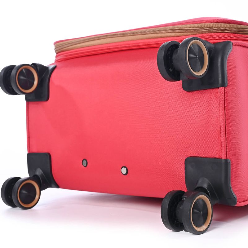 Lot de 3 valises souples 345 Extensibles 55, 67 et 79 cm Fuschia