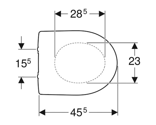 GEBERIT toiletzitting Renova Nieuw wit 573010