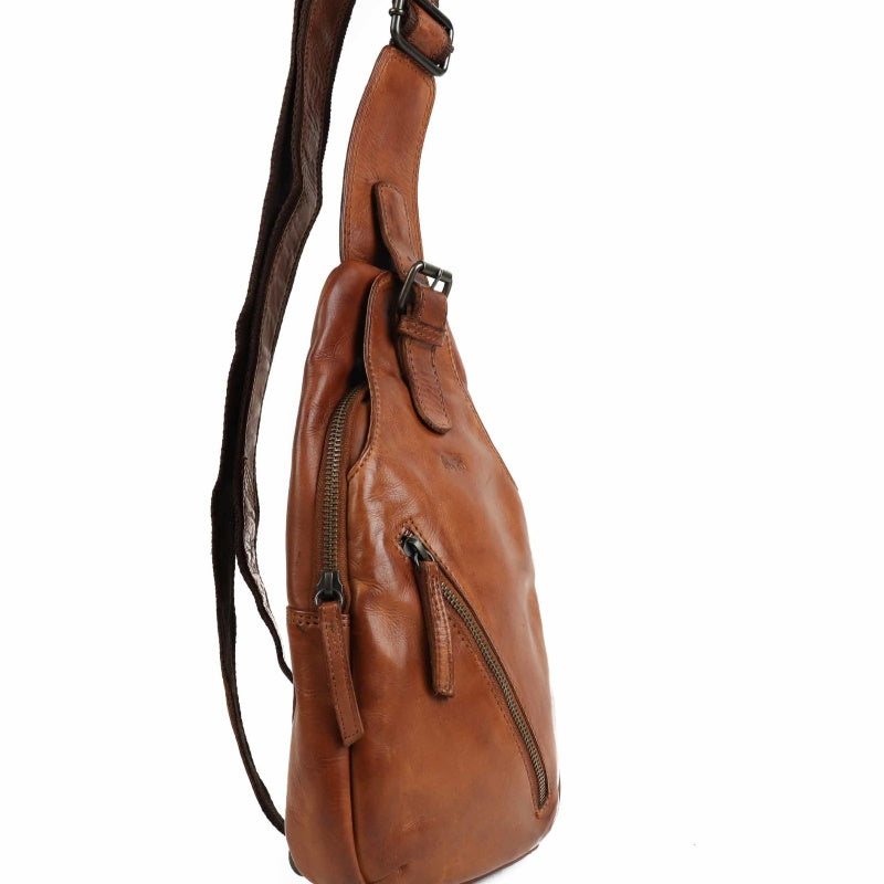 Bear Design Crossbody Tas Daley Cognac