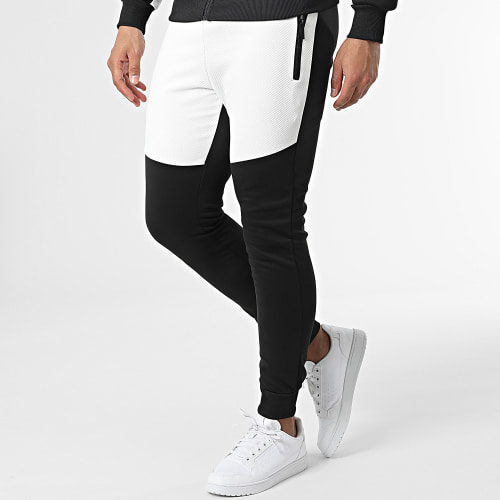 Ensemble De Survetement E379 Blanc Noir