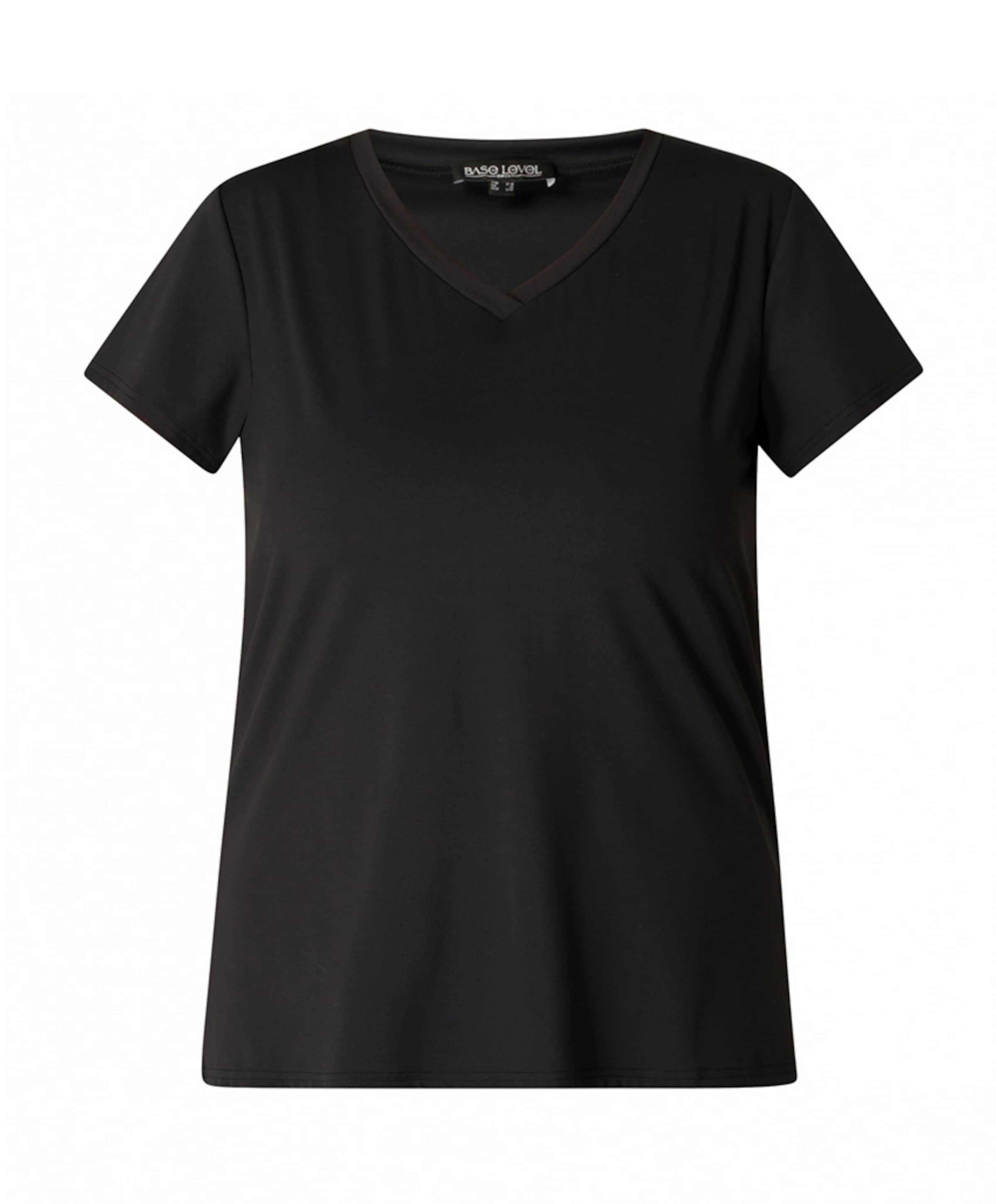 Base Level Curvy Dames T-shirt zwart