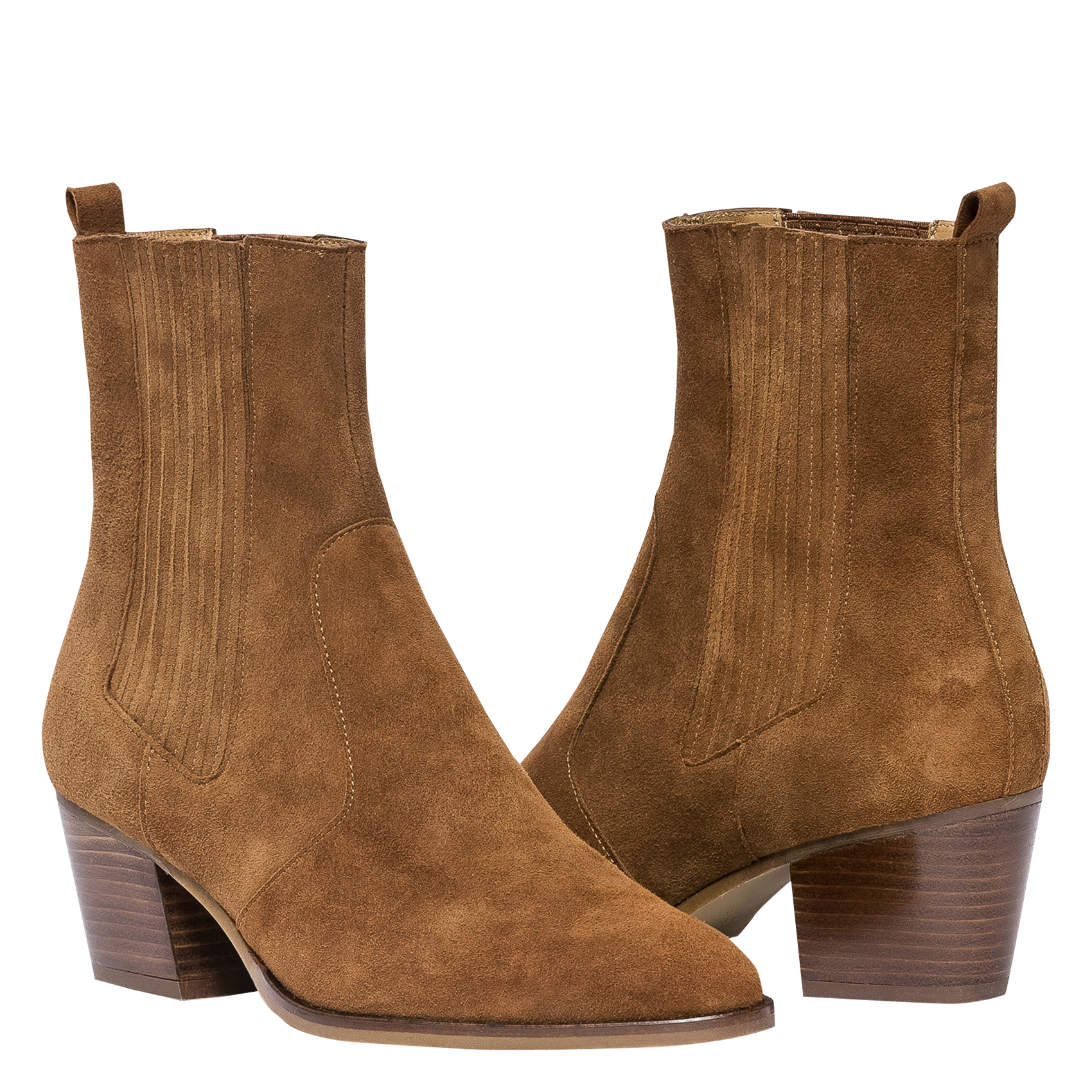 MIMI - Bottines en cuir de chèvre| Marron