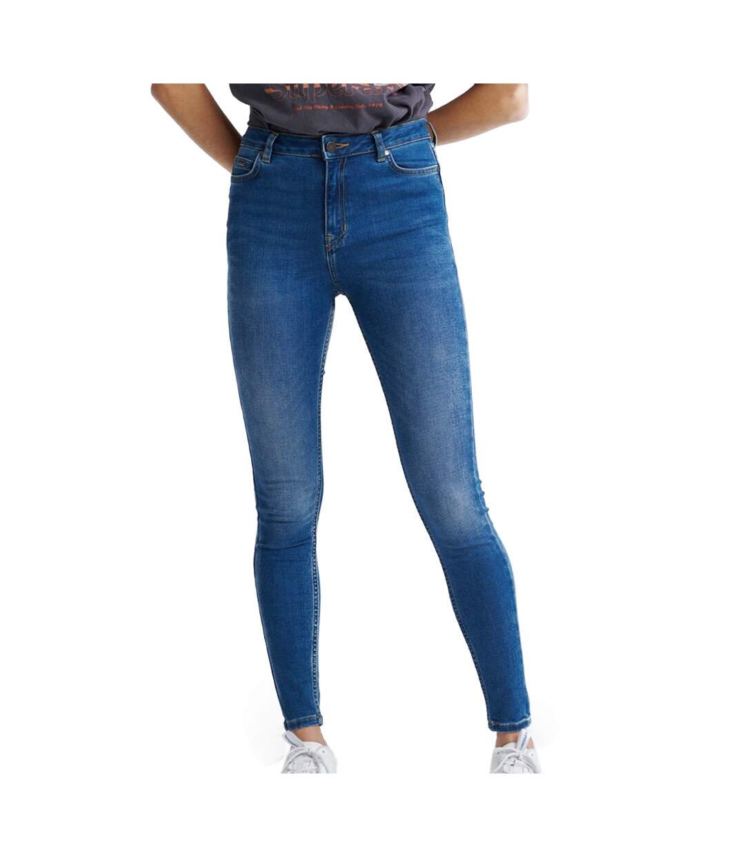 Jean Skinny Bleu Femme Superdry Rise