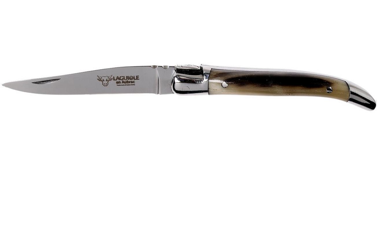 Laguiole en Aubrac zakmes 7 cm hoorn, L0207PCI-SSI1