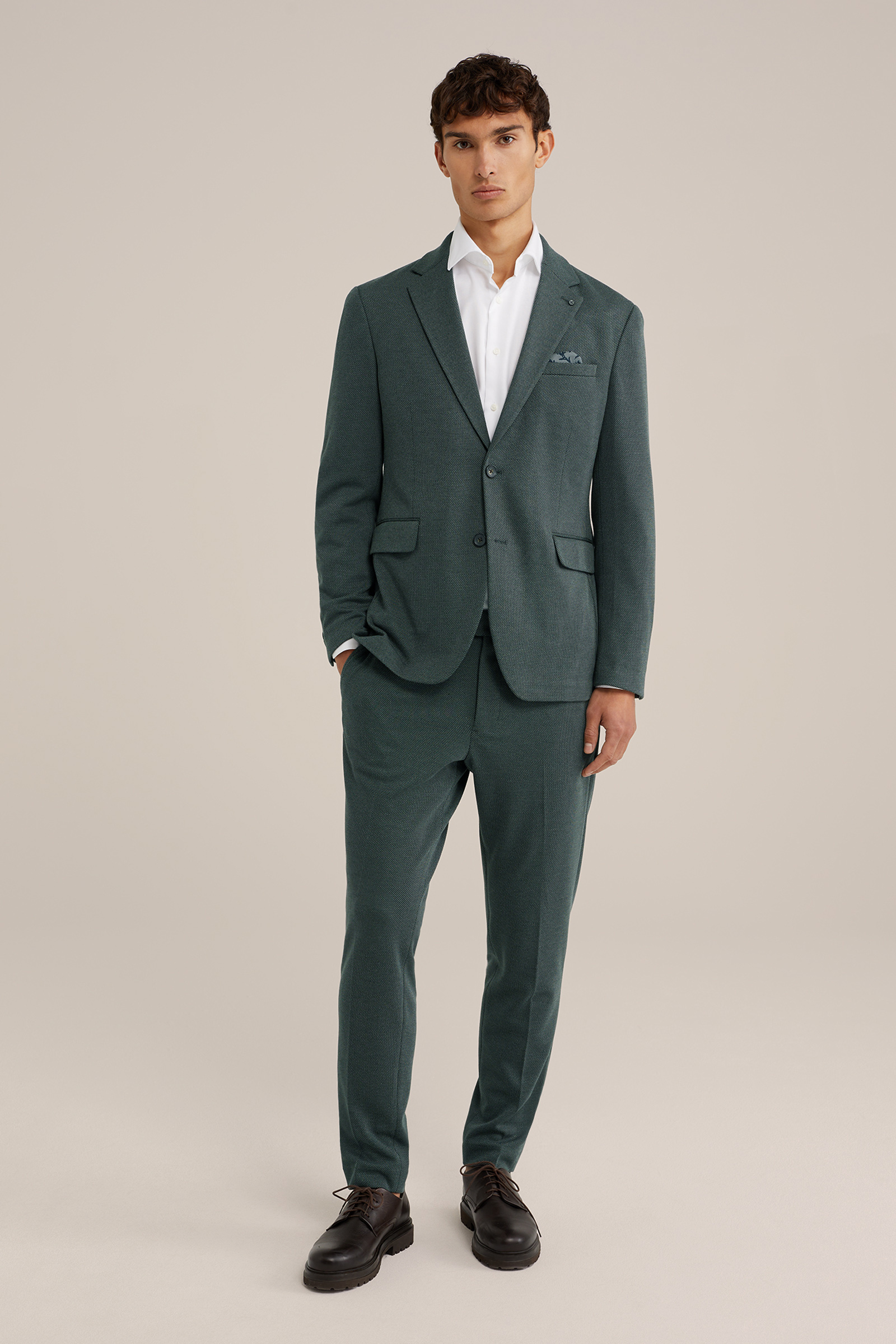 stretch kwaliteit blazer WE Fashion Groen