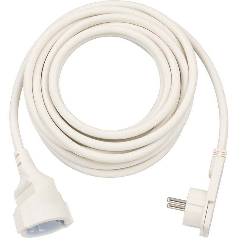 Brennenstuhl Verl Kabel 1168980250 verlengsnoer platte stekker binnengebruik 5m wit