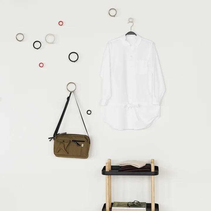 Normann Copenhagen - Loop Wandhaken, medium, rot