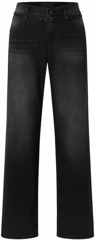 Angels - LIZ BELT 350 - Damesjeans - Anthraciet - Wijde Pijp