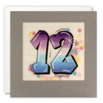 Age 12 Graffiti Paper Shakiescard