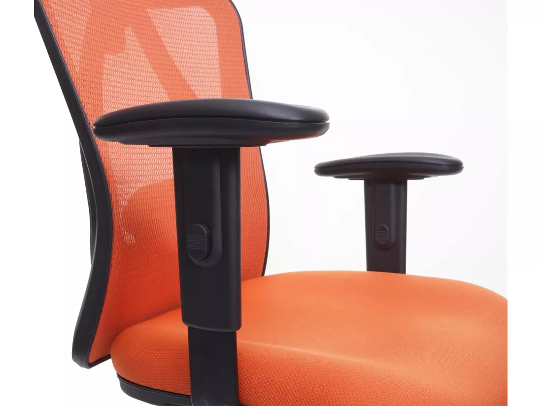 Chaise de bureau SIHOO-J86, sans repose-pieds, orange