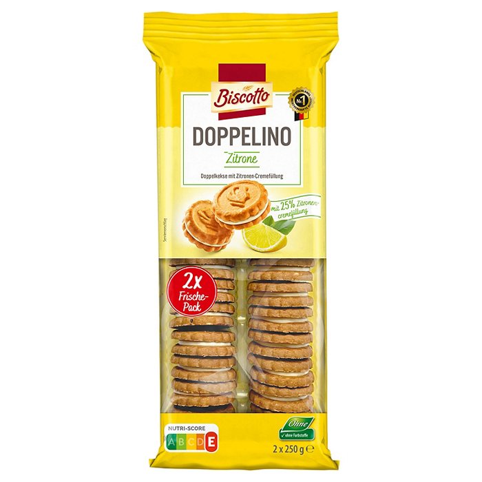 BISCOTTO Doppelino 500 g, Zitrone