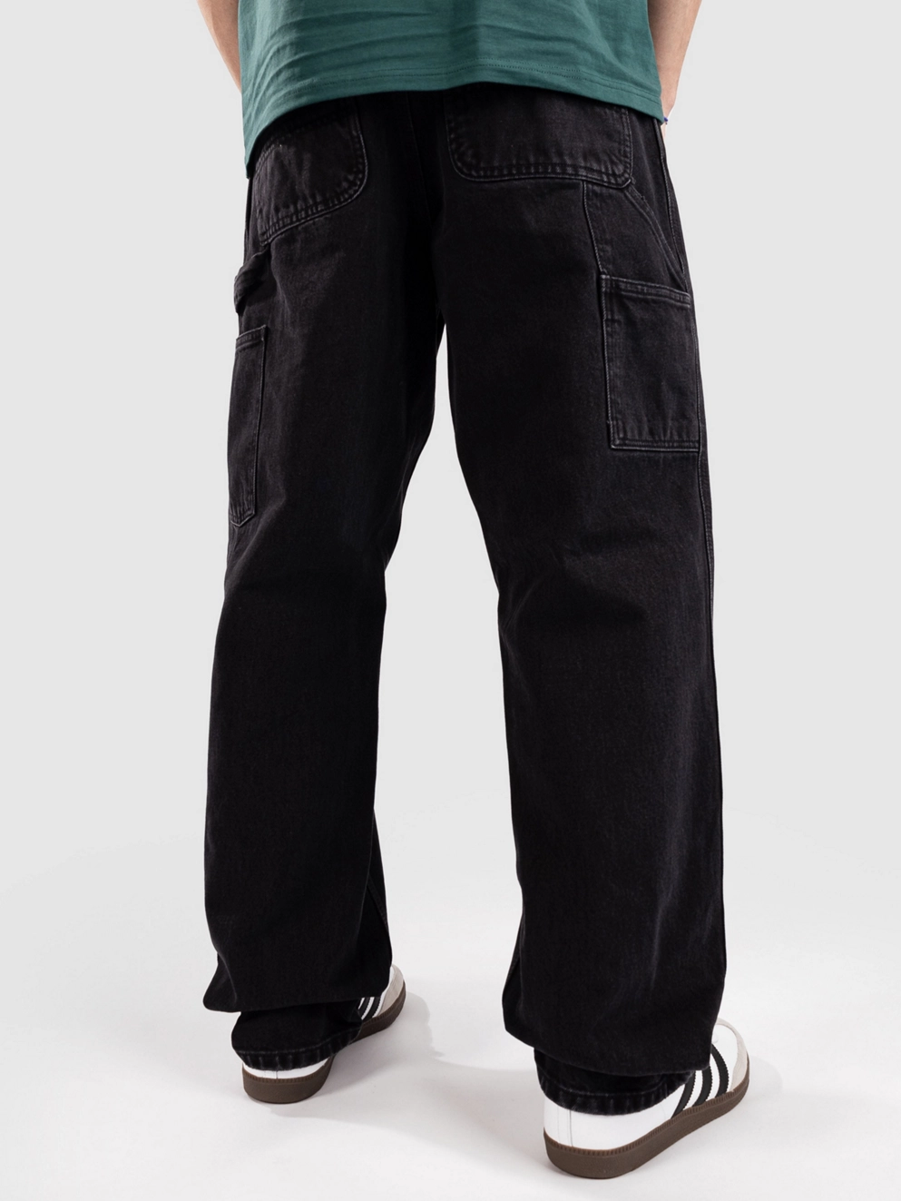 Carhartt WIP Single Knee Jeans black stone washed