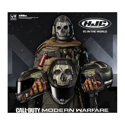 Casque Hjc RPHA 11 - GHOST CALL OF DUTY - Noir / Vert