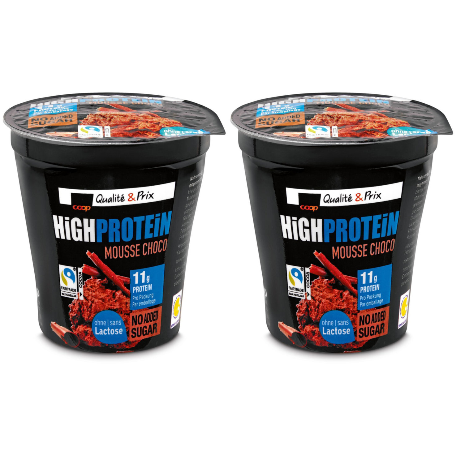 Coop High Protein Mousse au Chocolat 2x100g