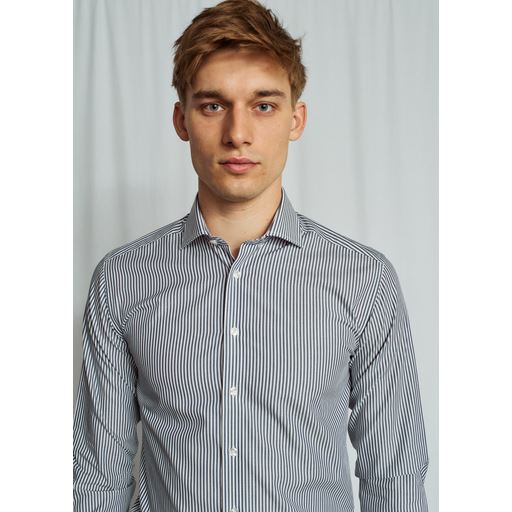 Bruun & Stengade Love Skjorte, Navy/White, 42