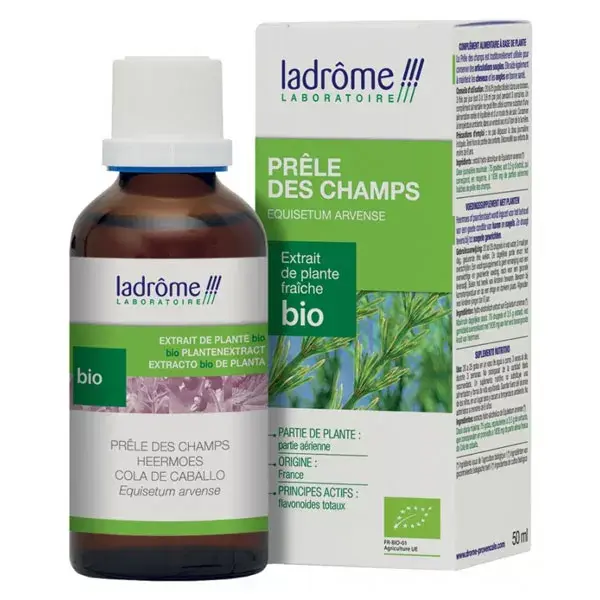Extrato orgânico de cavalinha Ladrome, 50ml