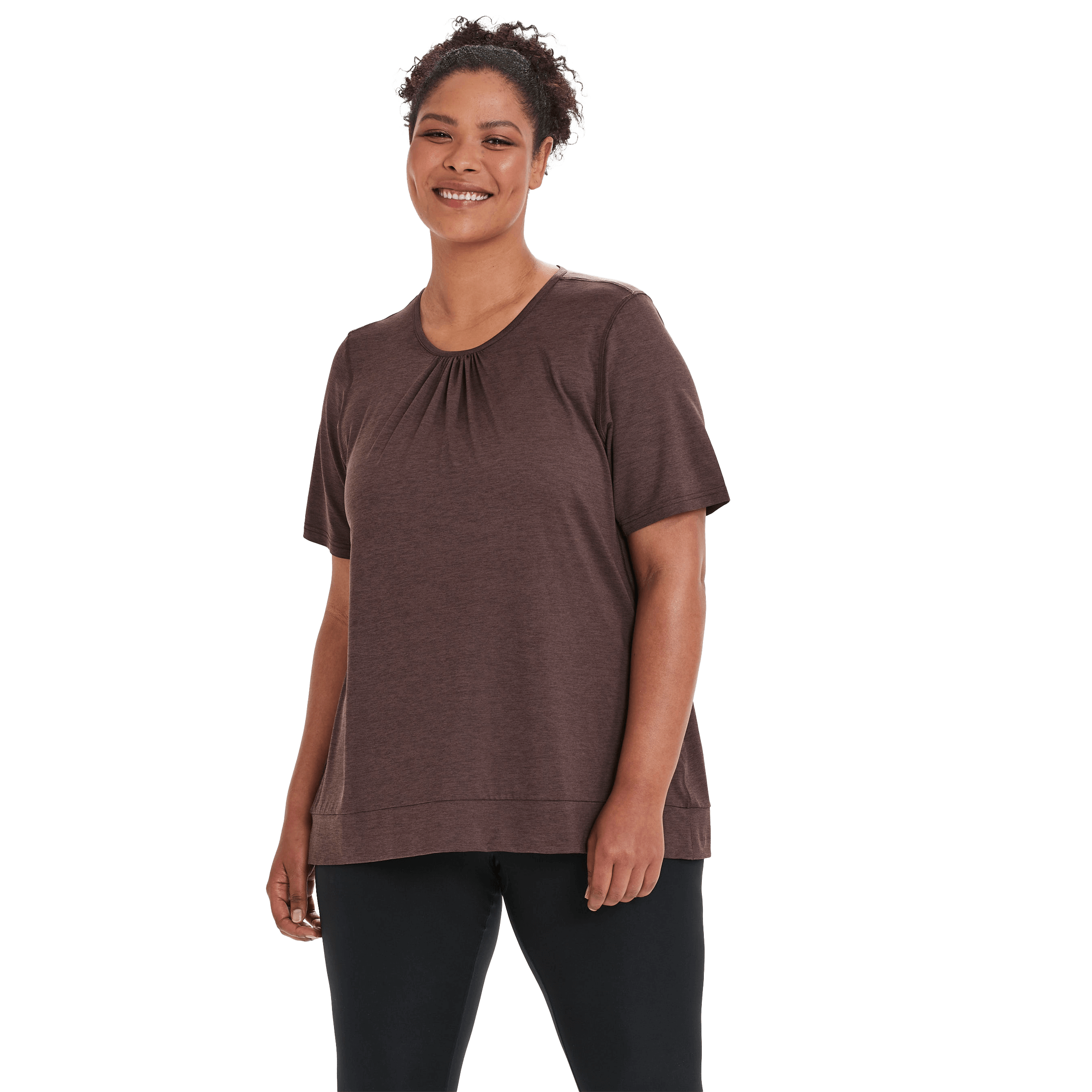 Endurance Brees W S/S Melange Tee - Fritid og bomull