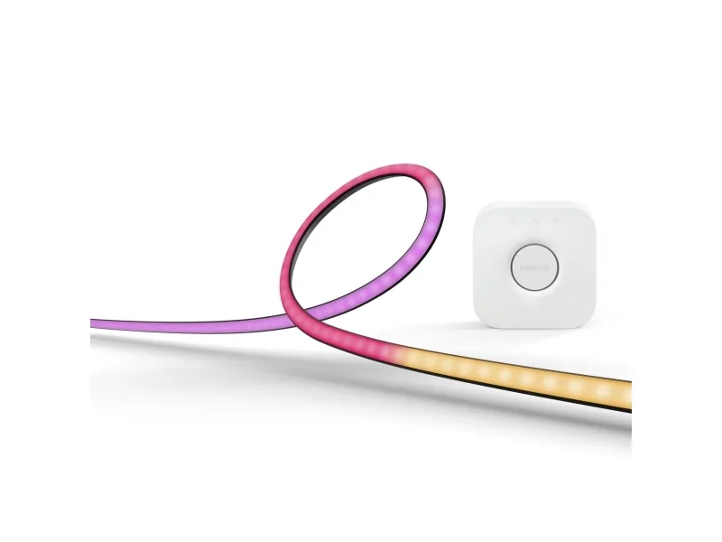Philips Hue Play Gradient - Lysrem - LED - 19 W - hvid/farve - 1.165 m - sort