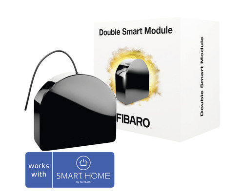 Fibaro Dubbele Smart Module FGS-224 - Compatibel met SMART HOME van hornbach
