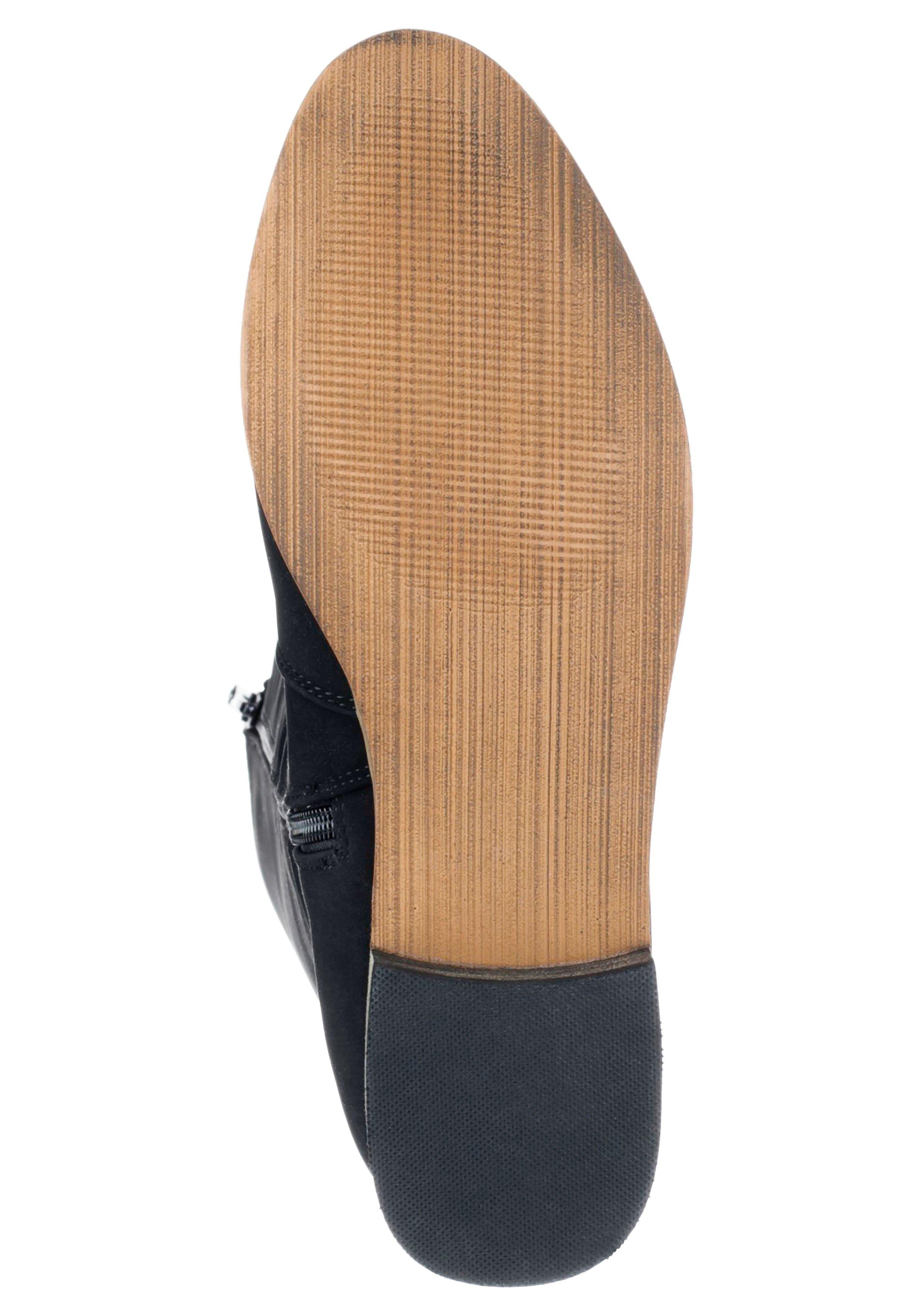 Weitschaftstiefel mit Stretch-Einsätzen