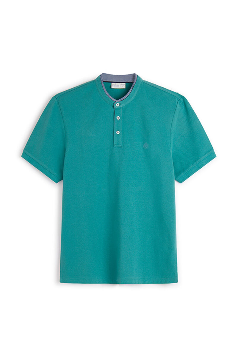 Camisa Polo Slim Mao - Turquesa
