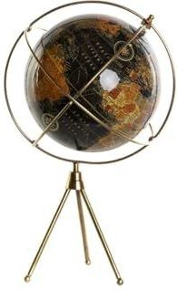ESPRIT - Wereldbol - Geel Bruin Zwart - PVC Aluminium