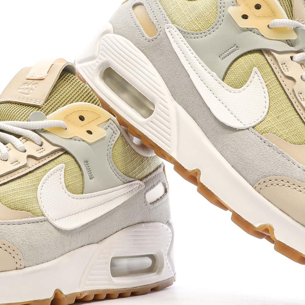 Nike Baskets Bleu/Vert/Rose Femme Nike Air Max 90 Futura